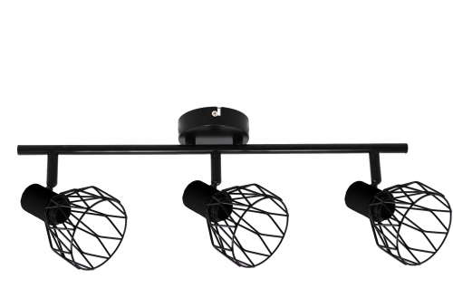 Ceiling Lamp Ivy 3xE14 Sockets Black