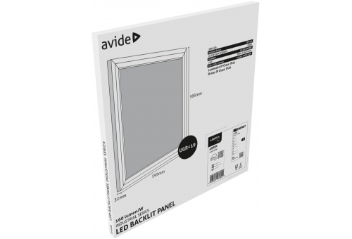 LED Panel 600x600mm 30W NW 4000K 160lm/W Industrial Range Backlit